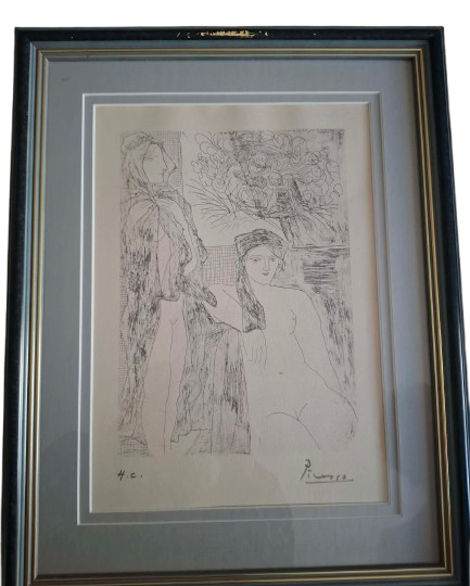 Picasso - Rembrandt et Deux Femmes (Rembrandt and Two Women) Suite Vollard