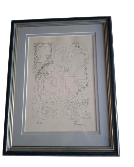 Picasso - Deux Modèles Vêtus (Two dressed models) Suite Vollard