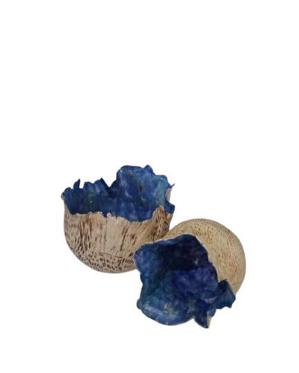 Jane Birchall - Carved Blue Flutter